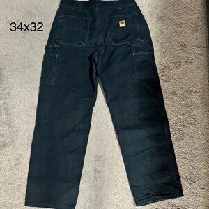 Carhartt Men's Dark Cargo Pants, Flannel-Lined